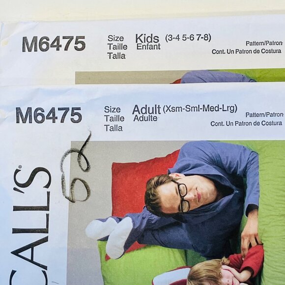 Set of Family Sewing Patterns Hoodie Jumpsuits Booties Parent & Child Sizes - Picture 3 of 8